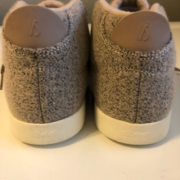 New ALLBIRDS Piper Merino Wool Mids Grey/Pink High Top Ankle Sneakers 10 - Picture 5 of 7